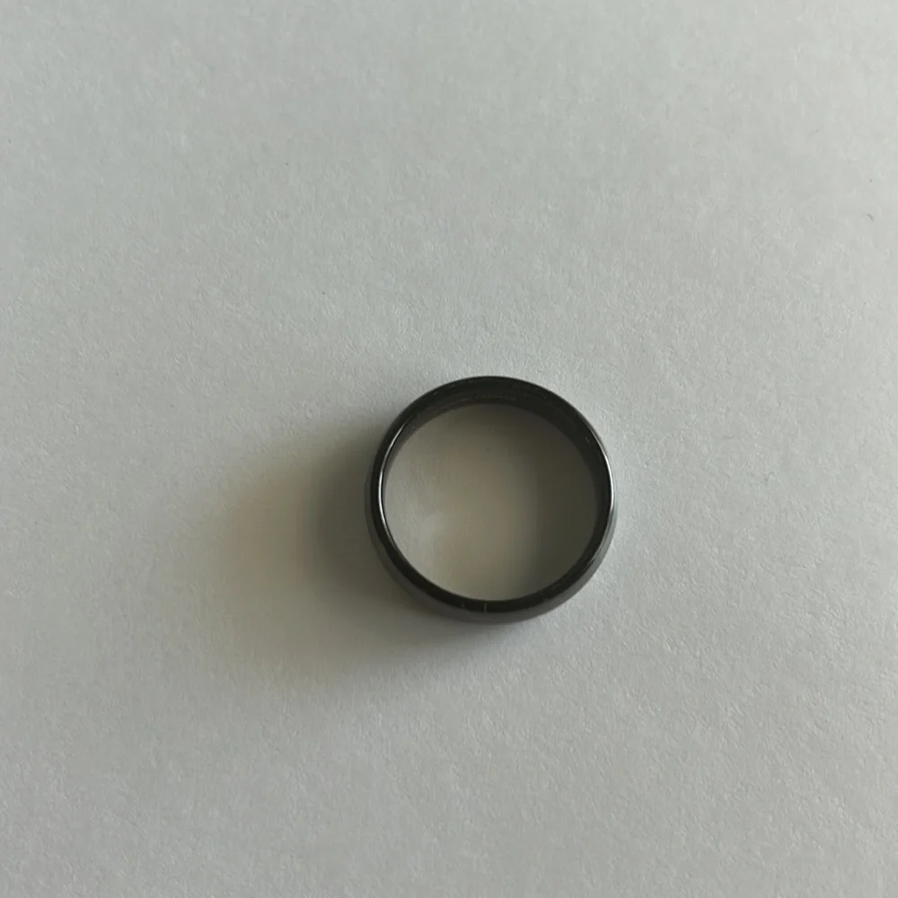 Men’s Tungsten Carbide gun metal band ring